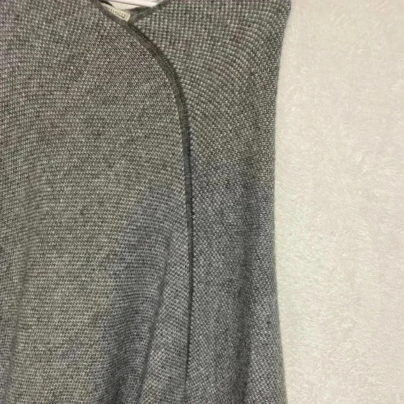 FRATELLI TALLI made in Italy gray pullover poncho shawl seater OS - Picture 7 of 8